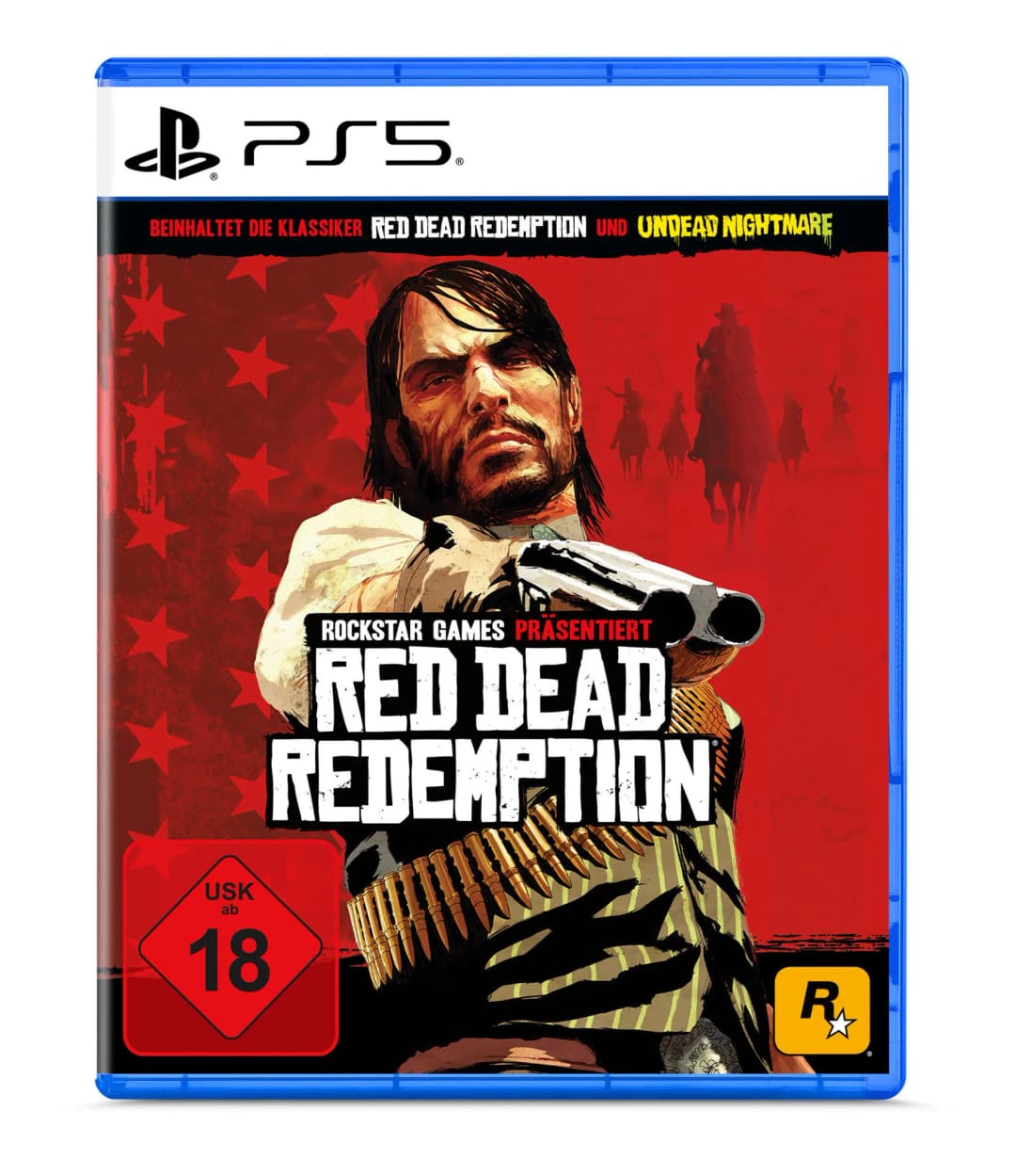 PS5 Hülle: Red Dead Redemption mit Western-Motiv und Altersfreigabe 18.