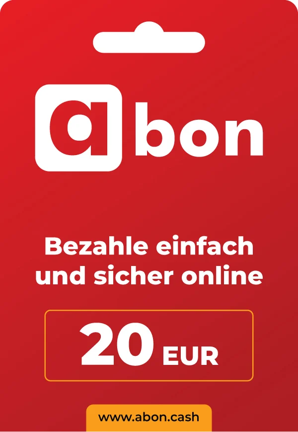 20 EUR Gutschein von Abon. Bezahle einfach und sicher online.